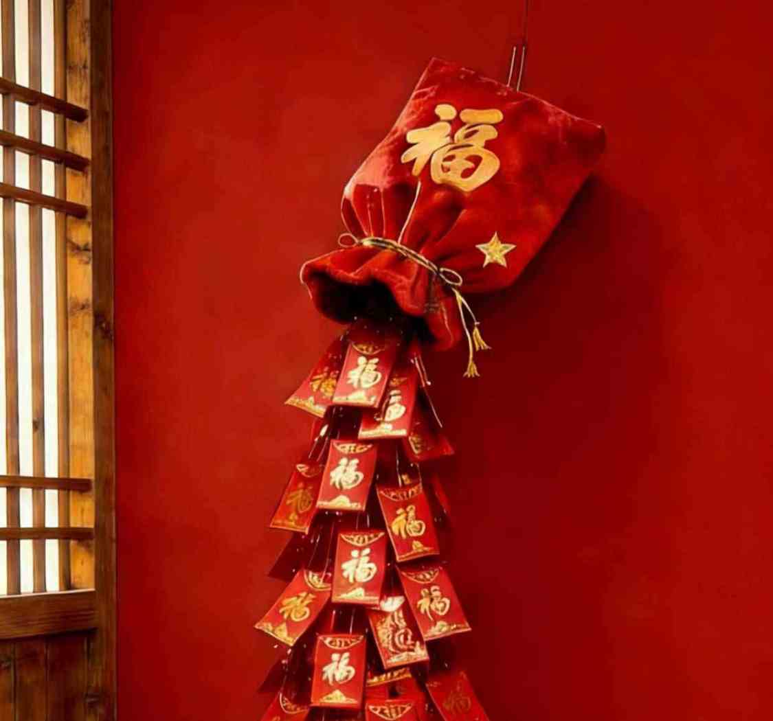 初五接财神，福气满乾坤；愿新岁财源广，富足又安康。
